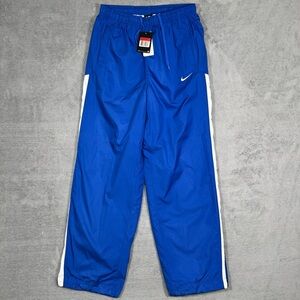 Nike Royal Blue Mesh Lined Track Pants Mens L Sample Streetwear Casual Athletic